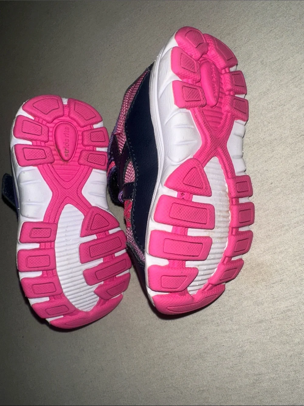Kids Size 6.5 Pink & Purple Athletic Sneakers - Comfortable Slip-On Fit